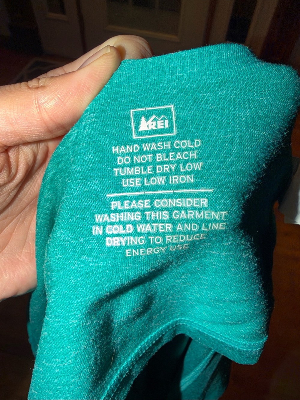 REI Womens XXS Teal Hooded 1/2 Zip Pullover Running Hiking Performance Top - Picture 12 of 13
